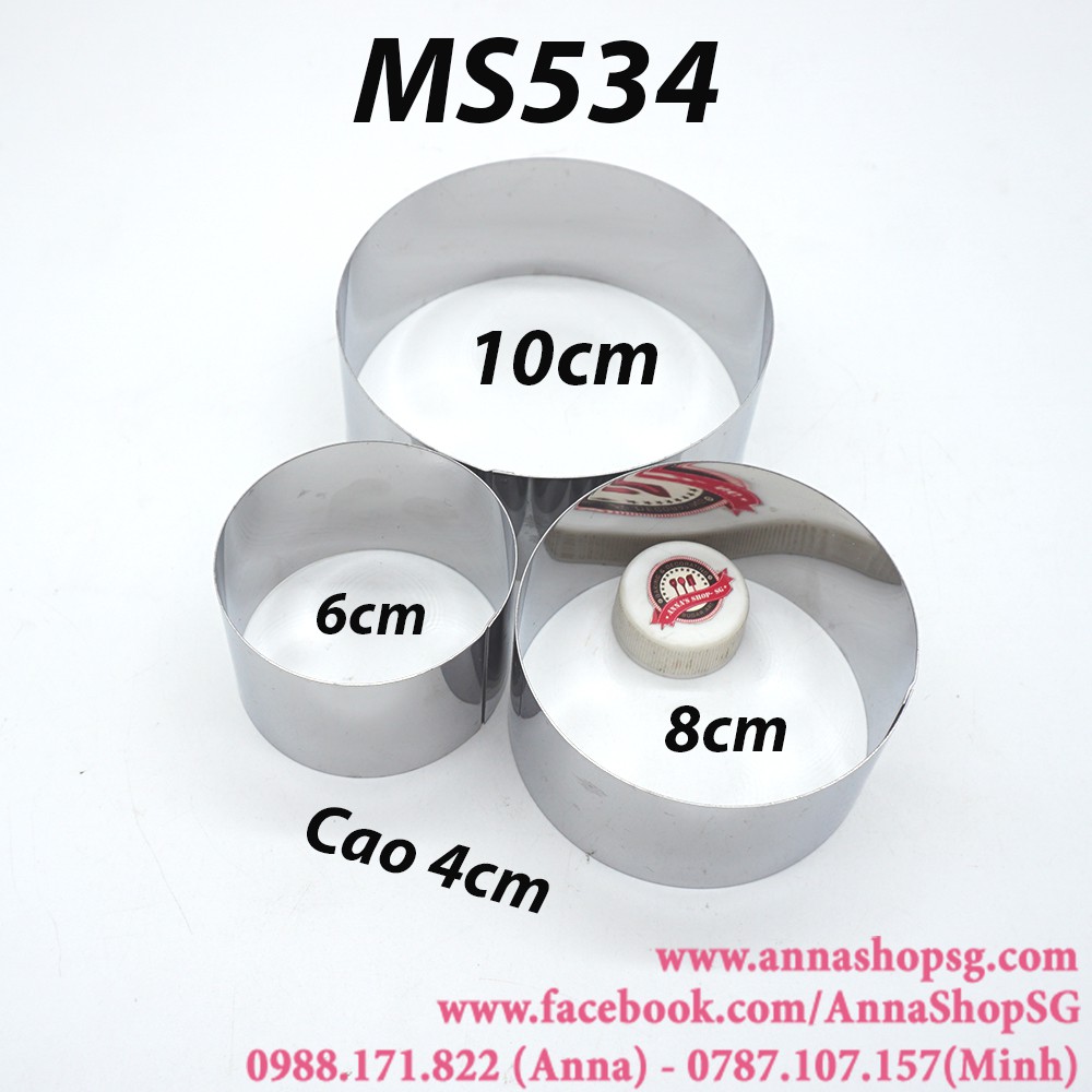 MS534 BỘ KHUÔN  RING TRÒN 3 SIZE