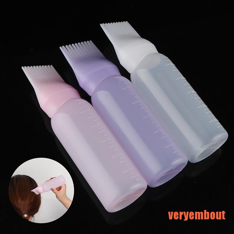 [Hàng mới về] Bình đựng thuốc nhuộm tóc 120ml với cọ tiện dụng cho salon