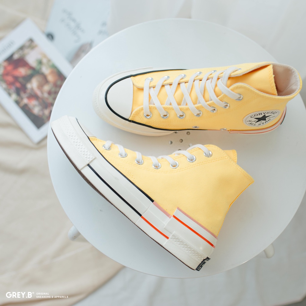 Giày Sneakers 70s Colorblock Citron Cao Cổ Màu Vàng