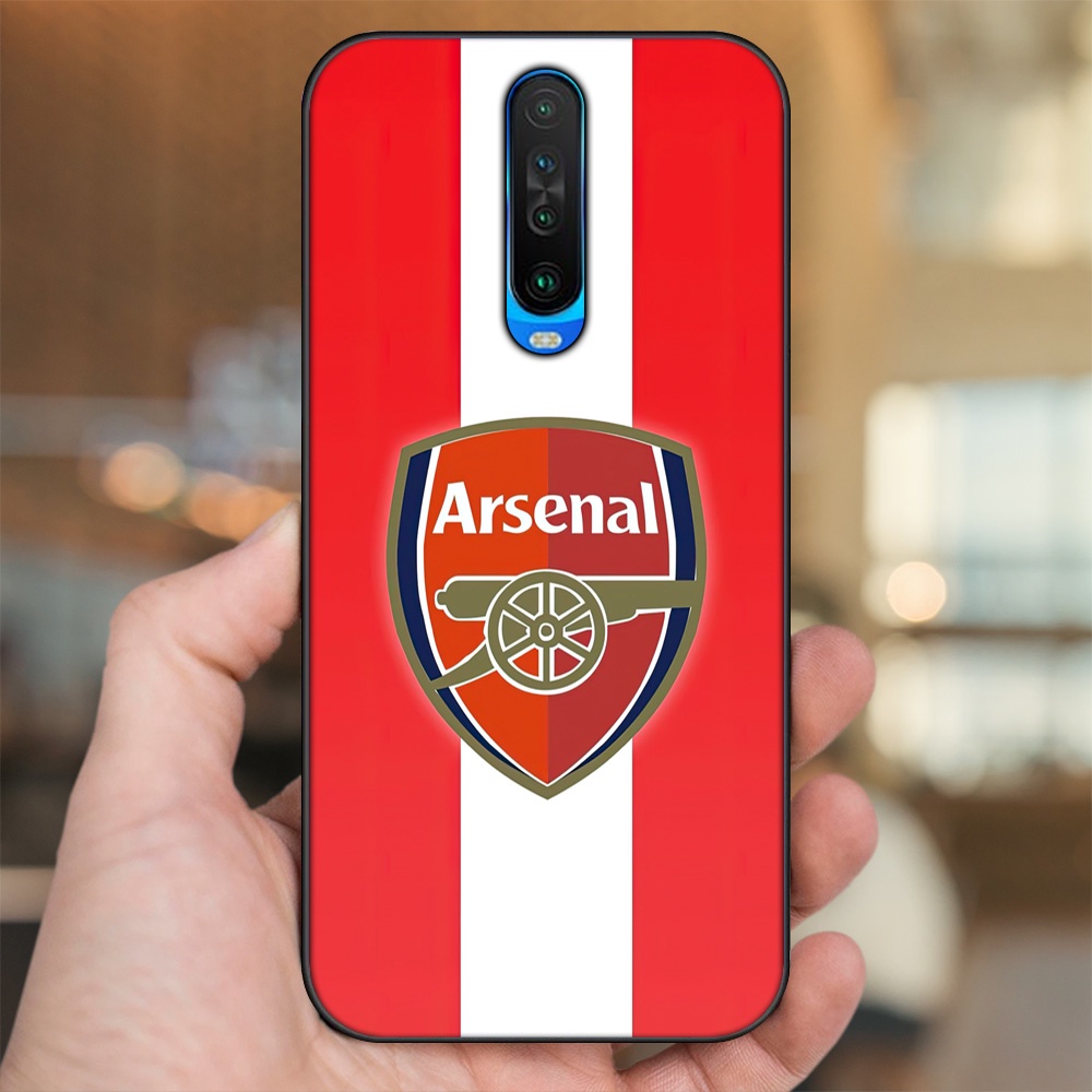Ốp lưng Xiaomi K30 viền đen in hình Arsenal FC