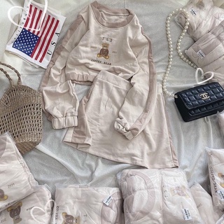 Set váy + áo crotop gấu