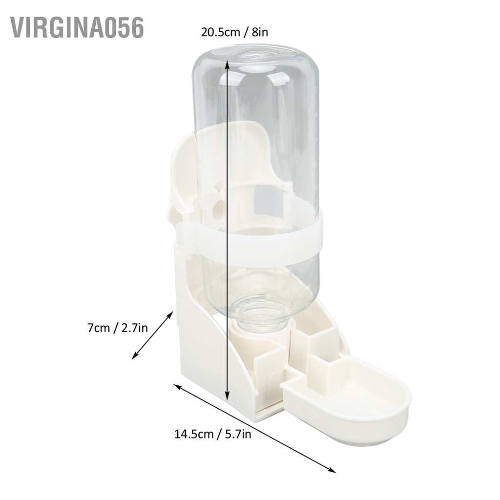 Có thể bán buôn Bình Nước Lồng Vật Nuôi Nhỏ 500ml / 17oz Chai Cho Động Đa Chức Năng cho Chó Mèo Guinea Pig Nhím Virgina056 Hàng giao ngay