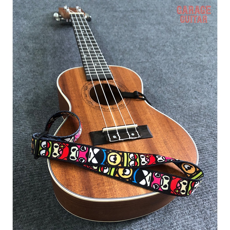 Dây đeo  đàn Ukulele kiểu truyền thống không cần đục thùng, họa tiết thổ cẩm - Garage Guitar