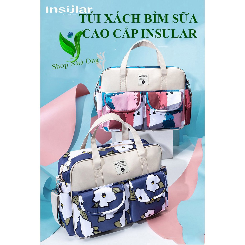 Túi Bỉm Sữa Đa Năng Phong Cách Hàn Quốc, Chống Thấm Cao Cấp