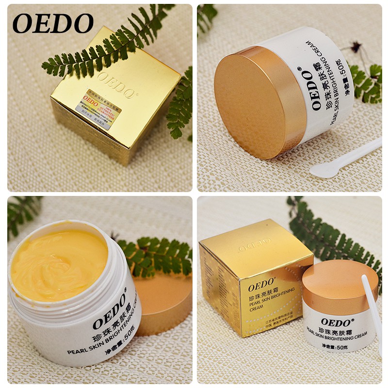 Kem làm sáng ngọc trai OEDO Dưỡng Ẩm Phục Hồi Làm Trắng Sáng Da Mờ Thâm Sạm Nám Cấp Nước Chống Lão Hóa Da Chống nhăn kiềm dầu 50g