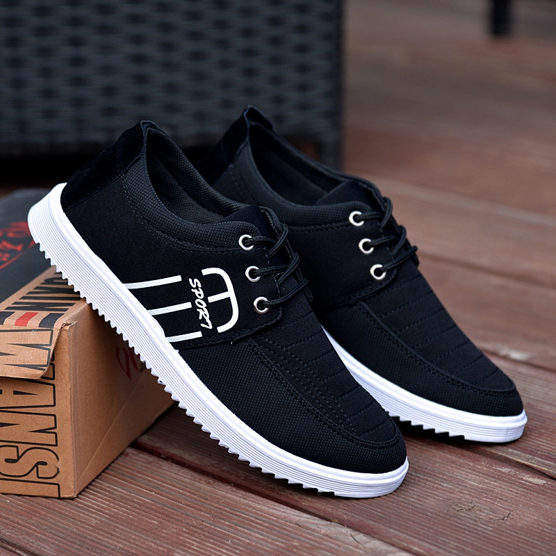 Giày sneakers nam thể thao spoort đế cao su chất vải canvas siêu bền