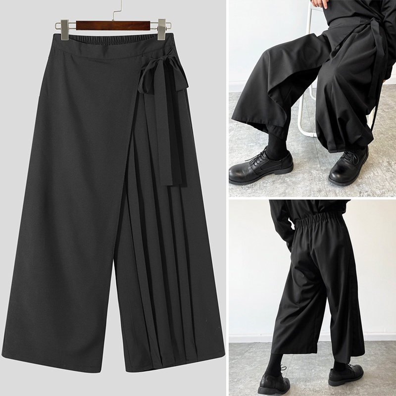 Quần baggy ống rộng phong cách Gothic hợp thời trang cho nam