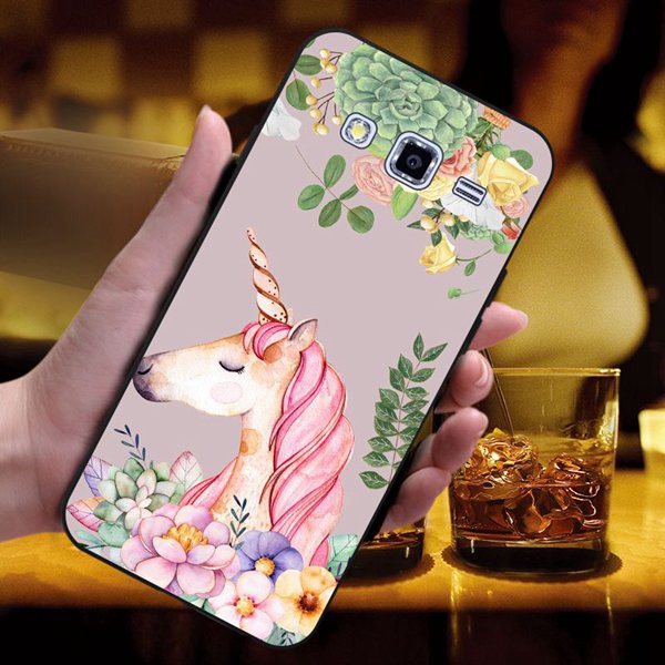 Ốp điện thoại silicon in hình đa dạng đẹp mắt cho Samsung Galaxy Grand 2 G7106