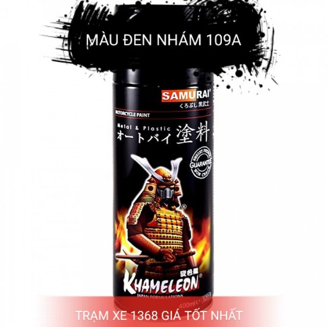 SƠN SAMURAI SƠN XỊT MÀU ĐEN NHÁM 109A