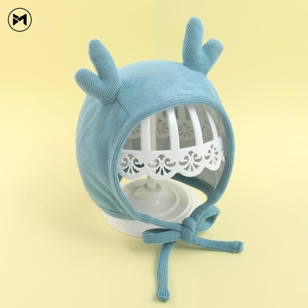 Mũ Len Giữ Ấm Hình Sừng Hươu Hoạt Hình Siêu Dễ Thương Thời Trang 2022 Cho Bé Sơ Sinh 3-12 Tháng Tuổi