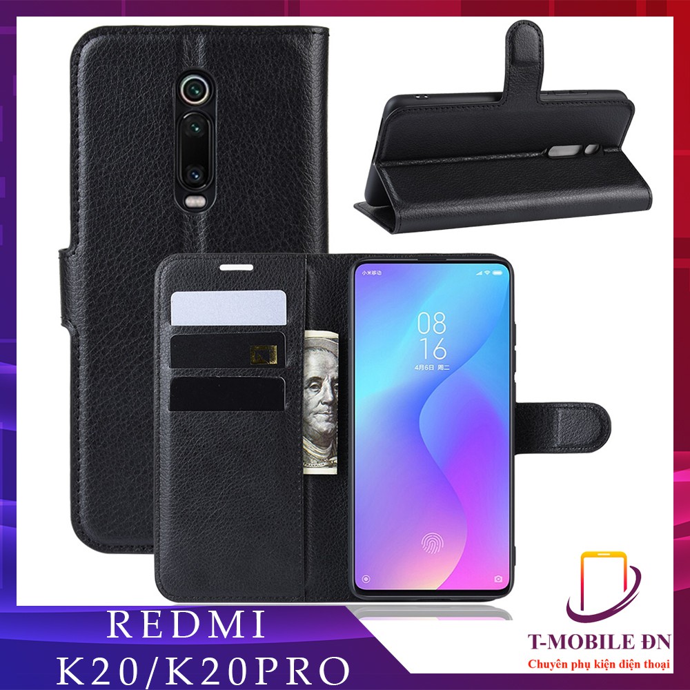 Bao da Xiaomi Mi 9T Redmi K20 Pro cao cấp có nắp gập và chống xem video tiện lợi