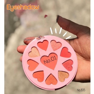 Phấn Mắt/Má/Nền Nhũ 10 Ô Trái Tim ANYLADY