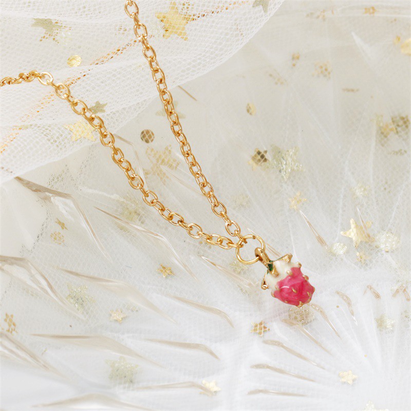 Lovely Strawberry Fruit Necklaces For Women