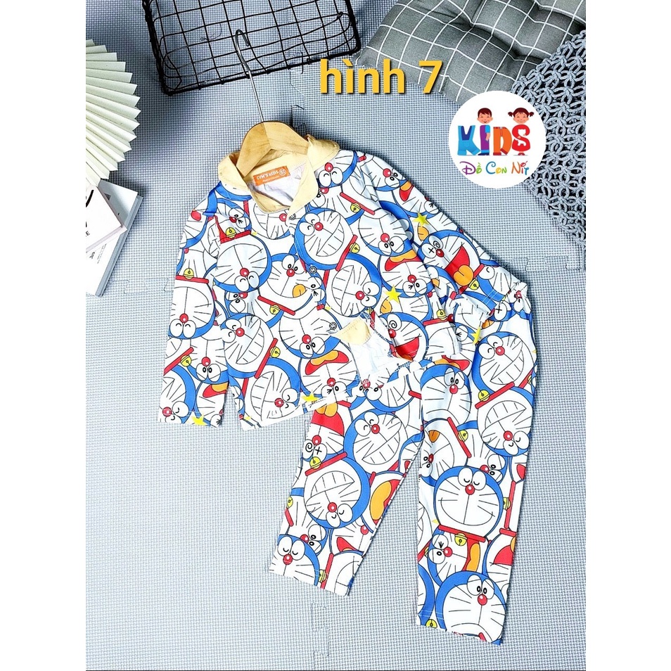 PIZAMA TAY DÀI THUN LẠNH BÉ TRAI - ĐỒ BỘ TRẺ EM