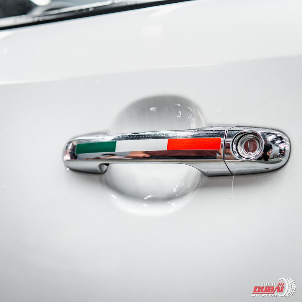 Full bộ tem Sticker mẫu cờ Ý dán trang trí xe Ô tô_Độc lạ