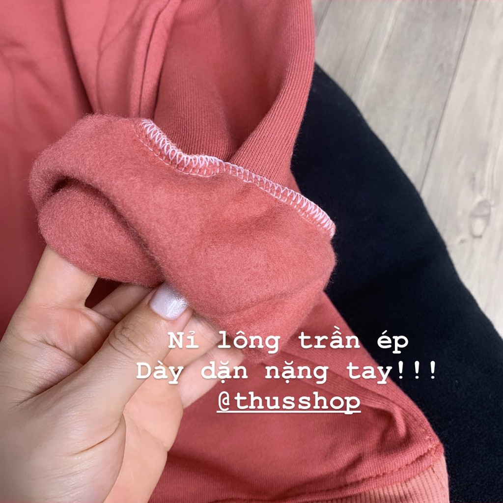 [ Mã 12FASHIONSALE1 giảm 10K đơn 50K ] Áo Sweater Nam Nữ Nỉ Bông Cổ Tròn Form rộng Hàng Cao Cấp Chuẩn Xịn THUS-A2N02 | BigBuy360 - bigbuy360.vn