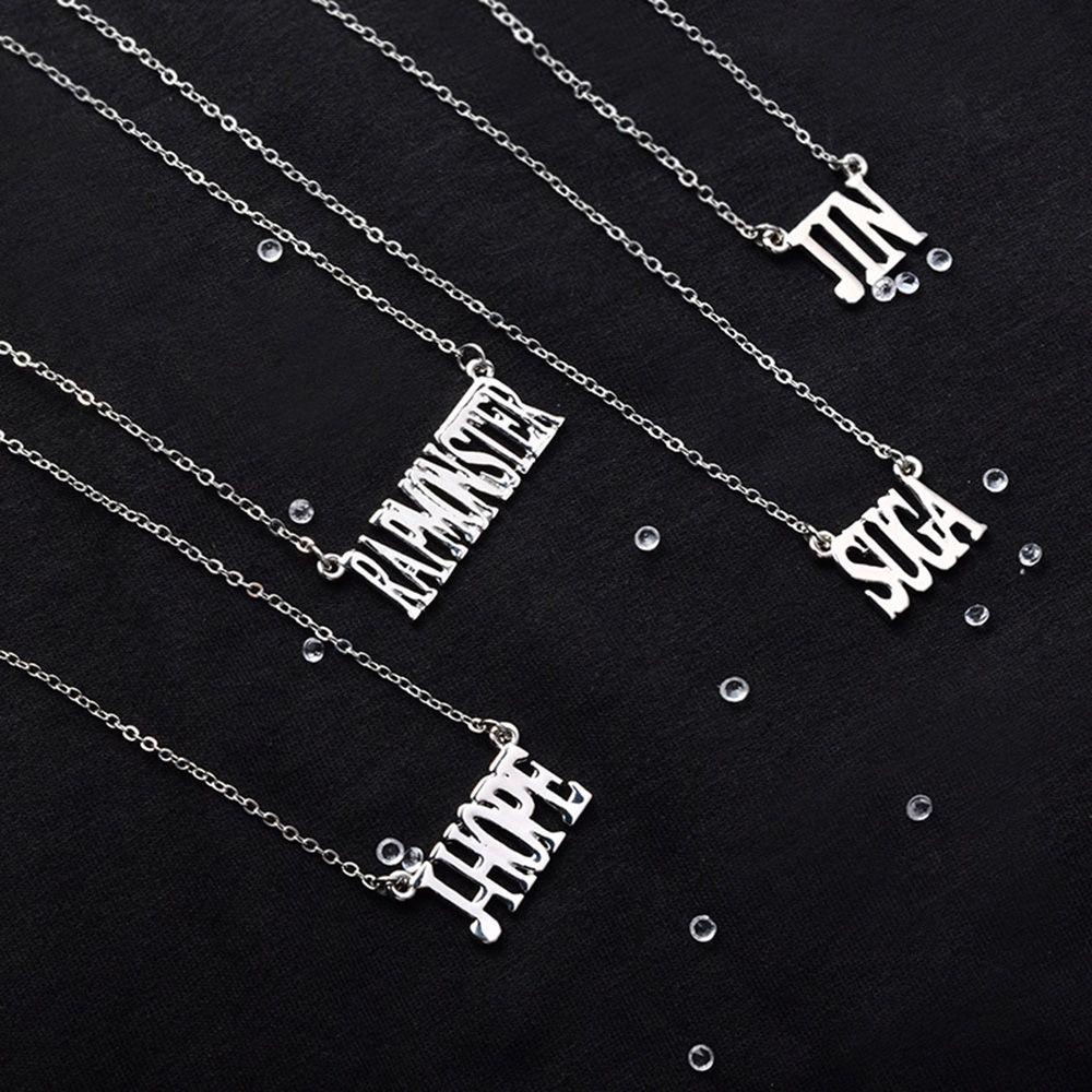 Vòng cổ Hợp Kim Mặt Hình Suga J-Hope V JIN Jimin KPOP Charms
