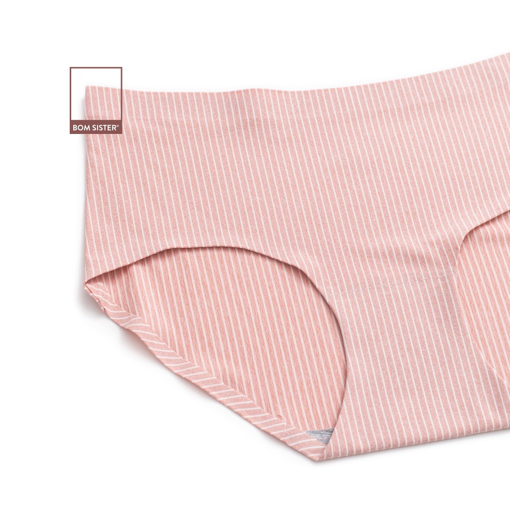 Quần lót su đúc ép viền hoạ tiết sọc BOM SISTER Q1225 | BigBuy360 - bigbuy360.vn