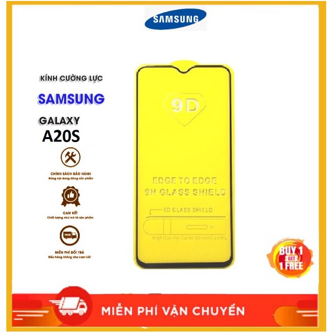 Kính Cường Lực Full Màn Hình 9D Cho Samsung Galaxy A20s tặng bộ phụ kiện dán | BigBuy360 - bigbuy360.vn