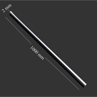 2 thanh trục thép Inox 304 tròn đặc đường kính phi 2mm dài 1000mm