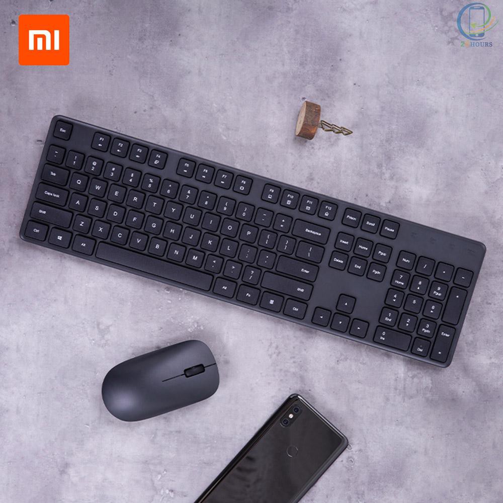 Bộ Bàn Phím Và Chuột Không Dây 25hours Xiaomi Mi 2.4ghz 1000dpi 104 Phím