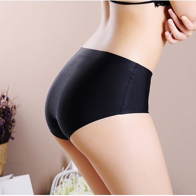 Quần Lót Lụa Không Đường May Size Lớn Quyến Rũ Cho Nữ Chất Vải Mỏng Mát Mịn Màng Kháng Khuẩn Cao Cấp Co Dãn Thoải Mái