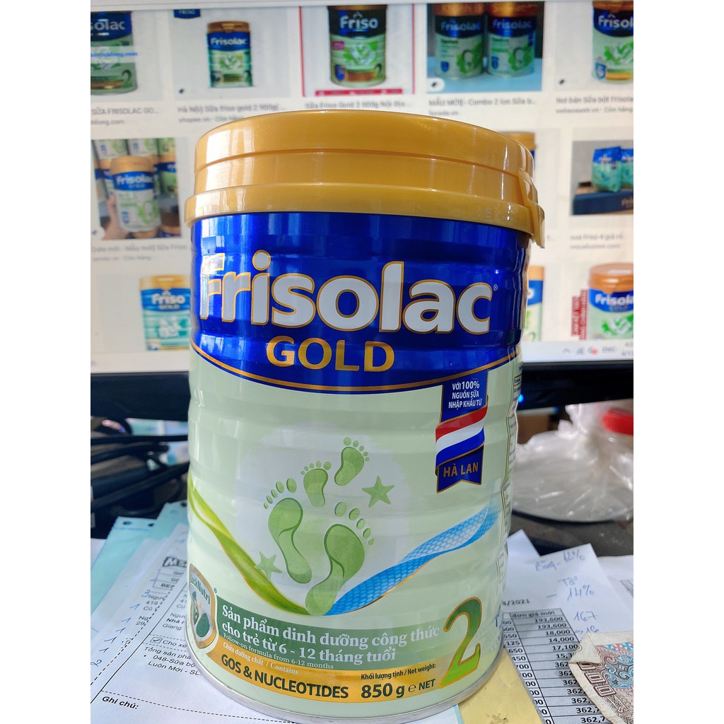 Sữa bột frisolac gold 2 850g - Mẫu mới - HSD Luôn Mới