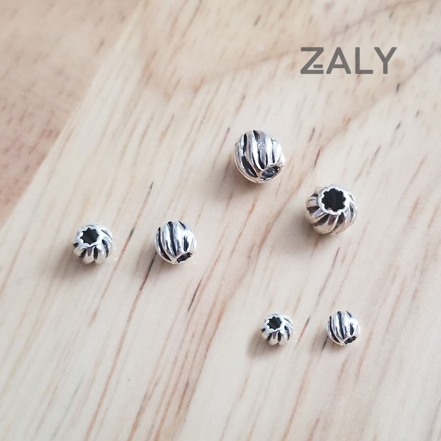 Charm bạc chặn lu thống gợn sóng CC22, Bạc 925