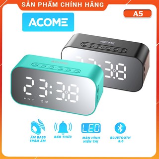 Loa Bluetooth ACOME A5 (Màn Hình LED, Đồng Hồ Báo Thức, Đo Nhiệt Độ Phòng)
