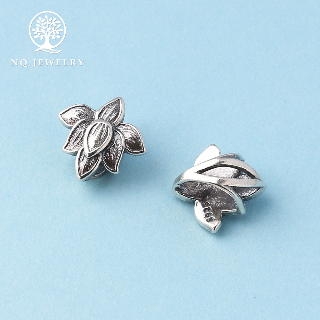 Charm bạc hình hoa sen - NQ Jewelry