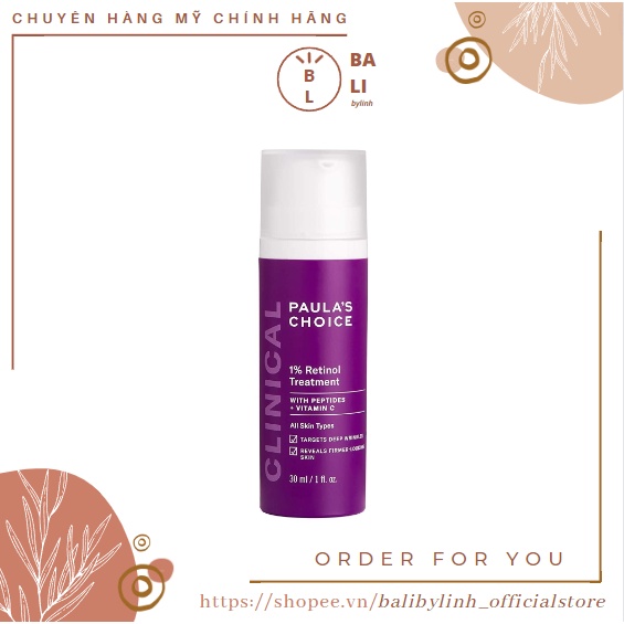 Tinh chất dưỡng ẩm cho mọi loại da Clinical 1 Retinol Treatment 30 ml