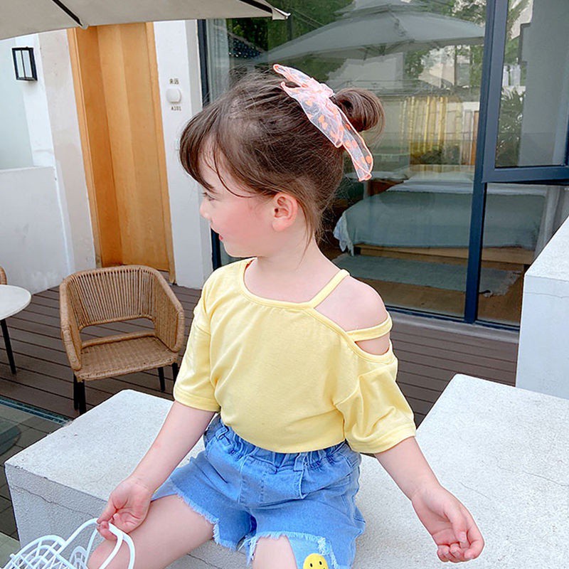 Áo Thun Ngắn Tay Trễ Vai Thiết Kế Mới