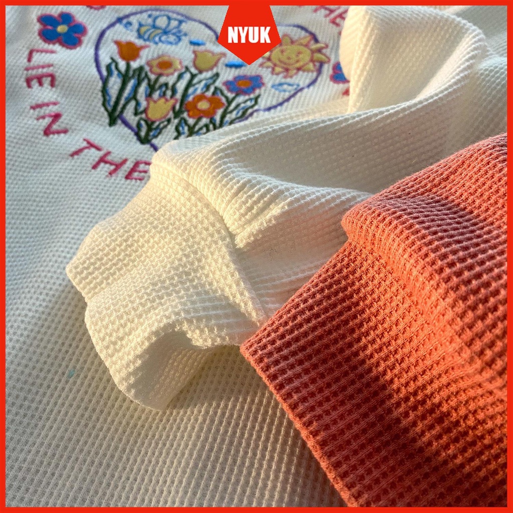 Áo Sweater Tay Dài Cổ Tròn Dáng Rộng Thêu Họa Tiết Phong Cách Hàn Quốc Cho Nữ | BigBuy360 - bigbuy360.vn