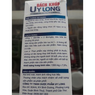 BÁCH KHỚP UY LONG