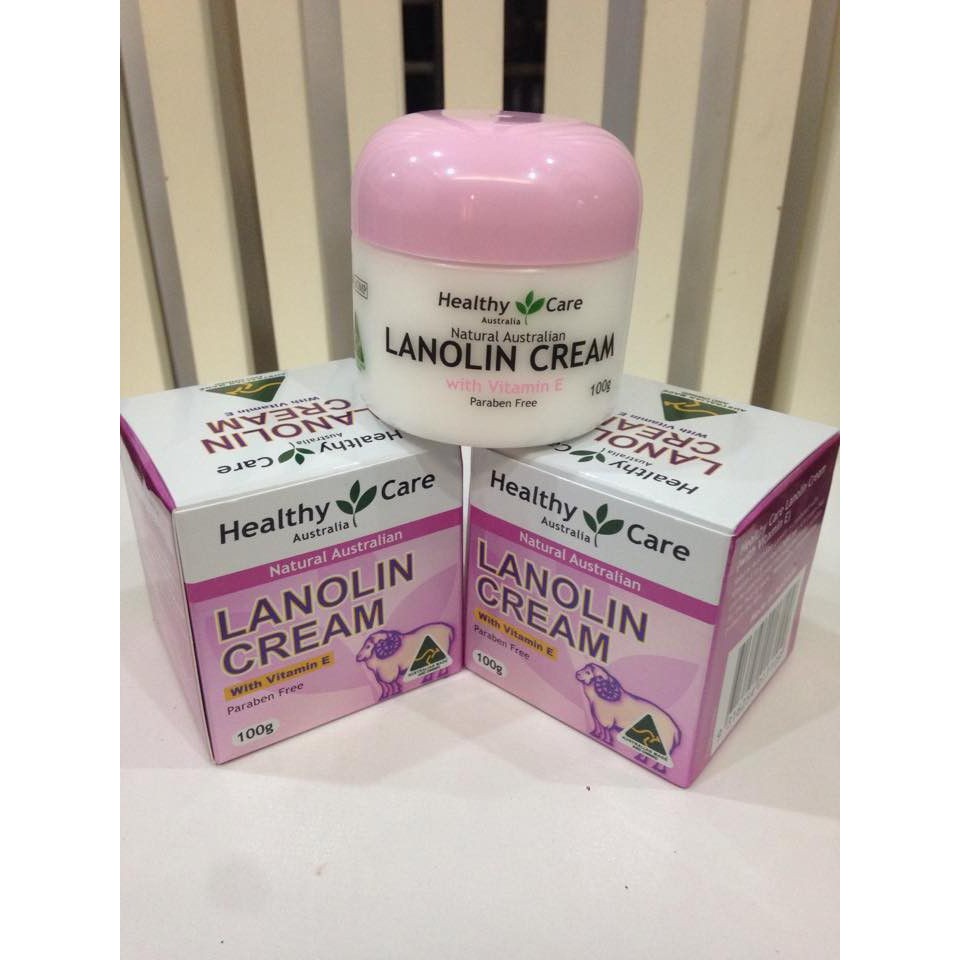 Kem cừu Healthy Care Lanolin Cream 100g Úc