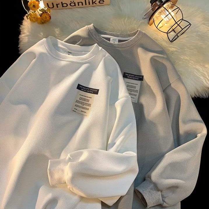 Áo Sweater Cổ Tròn Thiết Kế Đơn Giản Thời Trang Theo Phong Cách Hàn Quốc Cho Nam áo sweater nam