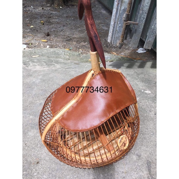 Lồng chim Cu quả đào cửa dơi bóc bịt da Thật hàng kỹ đẹp
