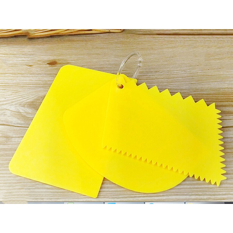 3 Dụng cụ chà láng bánh kem bằng nhựa HL