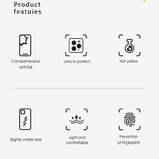 Ốp lưng 3 camera cho iPhone 11 Pro Max X XS XR Matte