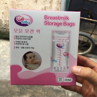 Combo 30 hộp túi trữ sữa mẹ gb baby 250ml hàn quốc