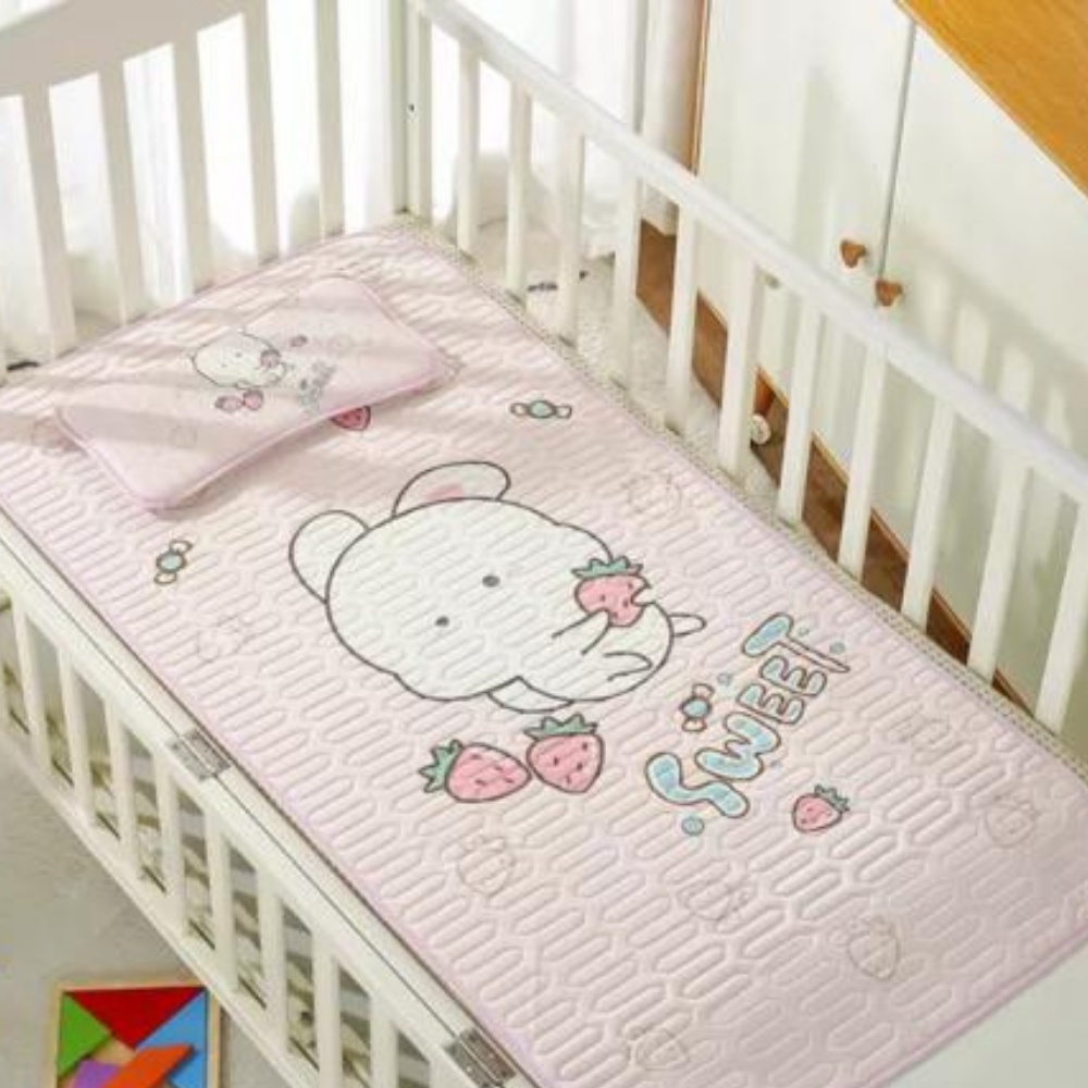 Set chiếu điều hòa cao su non kèm gối cao cấp cho bé | Chiếu điều hòa cho bé thông hơi, thoáng khí