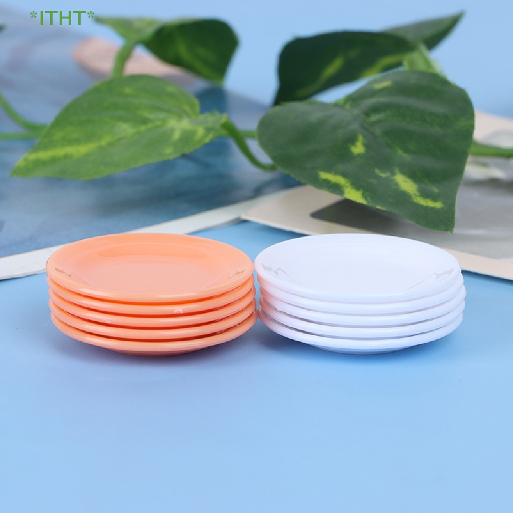 Set 5 Đĩa Đồ Chơi Mini Tỉ Lệ 1: 12 Dành Cho Nhà Búp Bê Mới