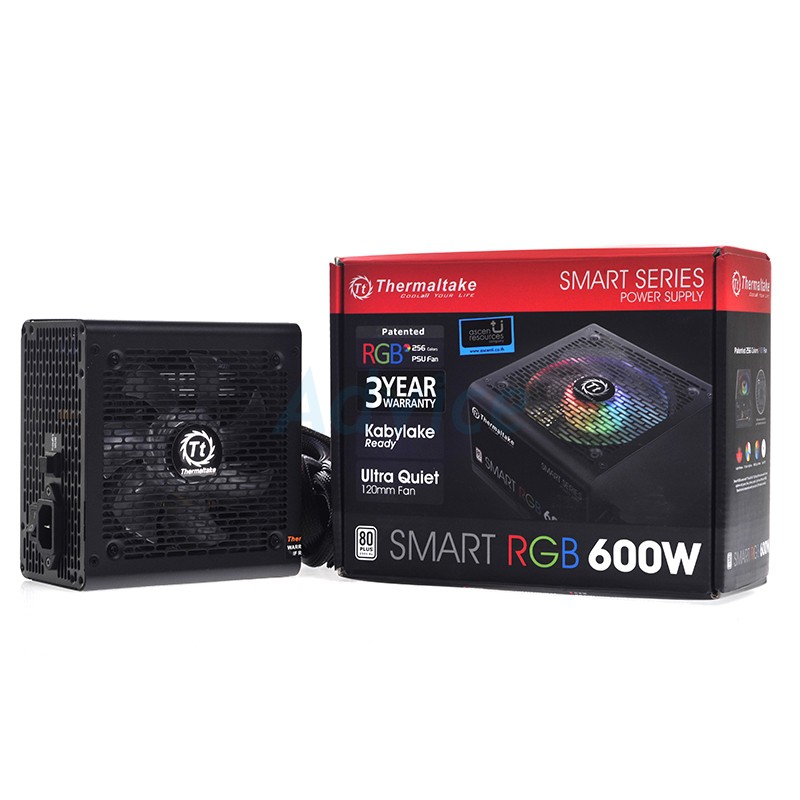 Nguồn máy tính Thermaltake Smart RGB 600W 80 Plus White - Hàng Chính Hãng