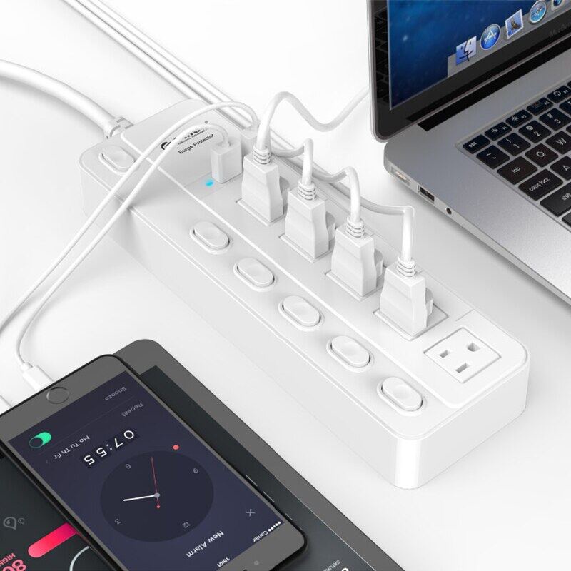Ổ cắm điện Orico power smart. 2 cổng USB tiện lợi Hàng chính hãng