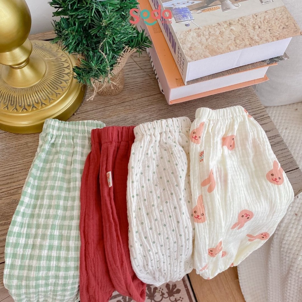 (Hàng thiết kế) Quần bom vải xô cho bé (09 màu)