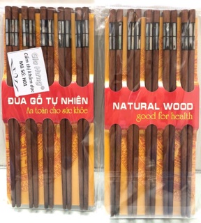 Đũa gỗ Việt Nam Set 10 đôi