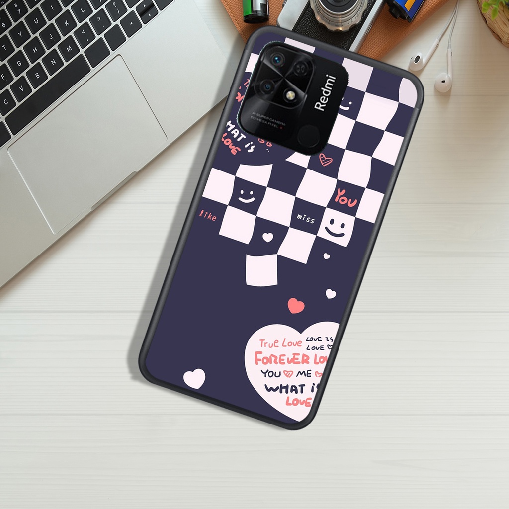 Ốp Lưng XIAOMI REDMI 9C - REDMI 10C - REDMI 10A  , In Hình &quot;Black Heart&quot; Phong Cách Đẹp.