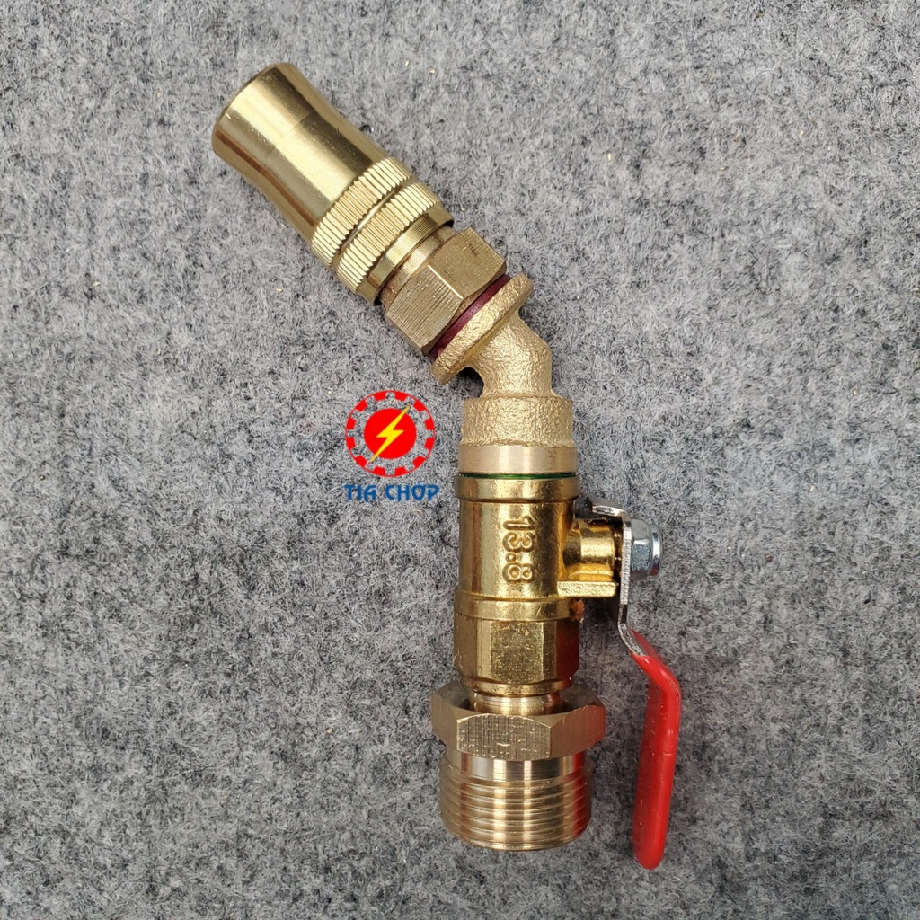 Đầu béc rửa máy lạnh điều hòa dùng cho máy rửa xe chỉnh áp - đầu chỉnh được - ngắn/cong