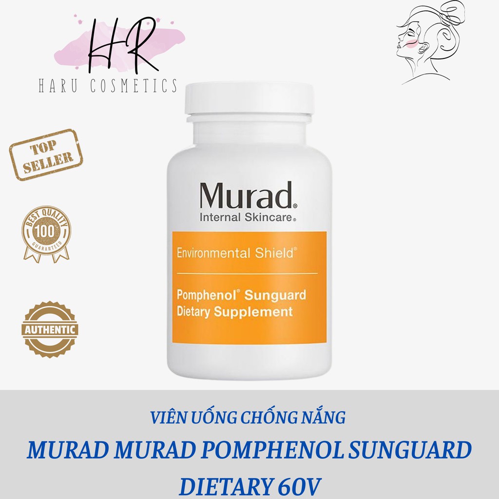 [Chính Hãng] Viên uống chống nắng MURAD Murad Pomphenol Sunguard Dietary 60v