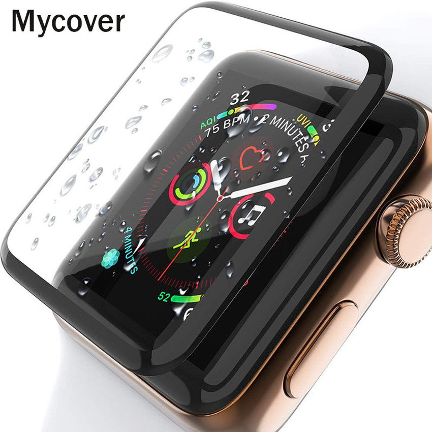 Kính bảo vệ màn hình cong 3d thích hợp cho apple watch series 7 6 se 5 3 2 1 iwatch 41mm 45mm 40mm 44mm 38mm 42mm